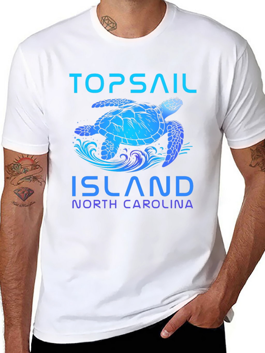 Topsail Island Turtle Graphic Tee