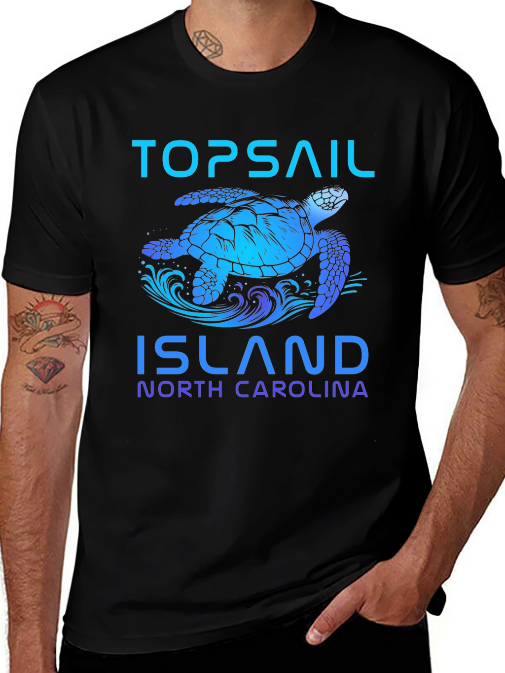 Topsail Island Turtle Graphic Tee