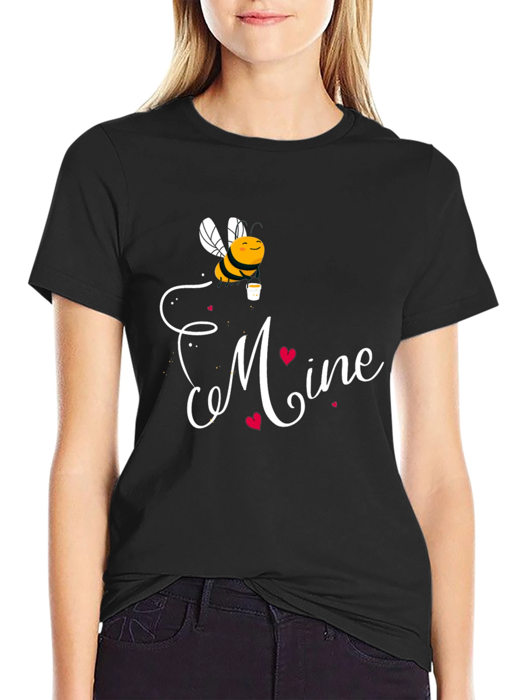 Bee Mine Graphic Tee - Black