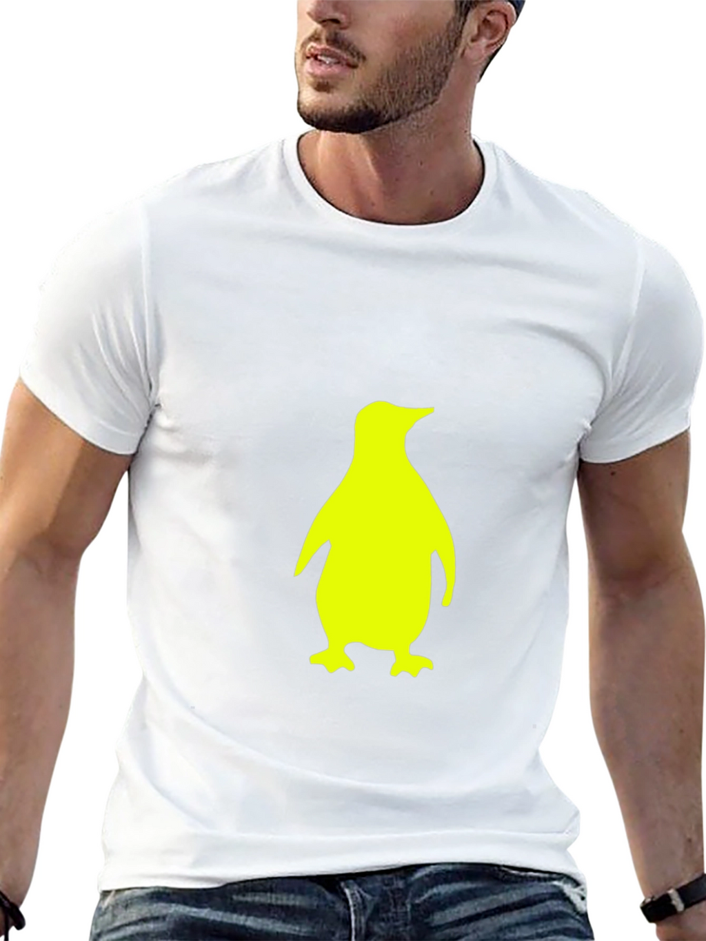 Penguin Graphic Tee - Casual Black T-Shirt