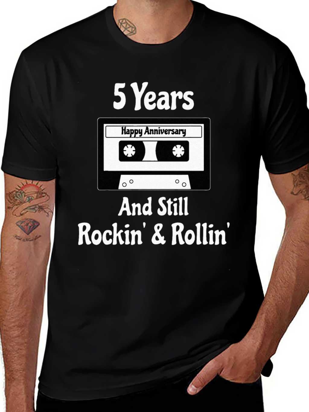 5 Year Anniversary Rockin Rollin Tee