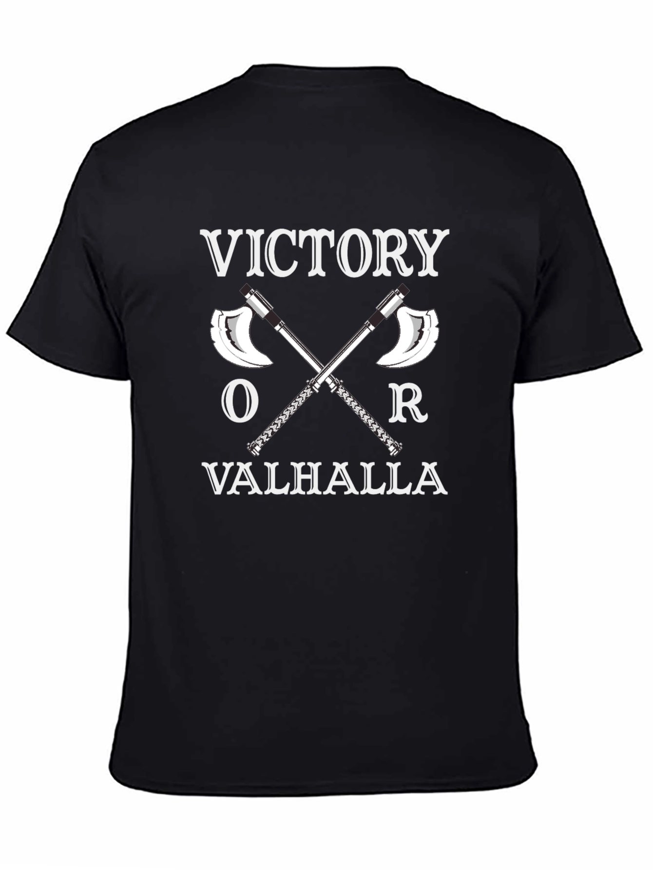 Victory or Valhalla Viking Axe T-Shirt