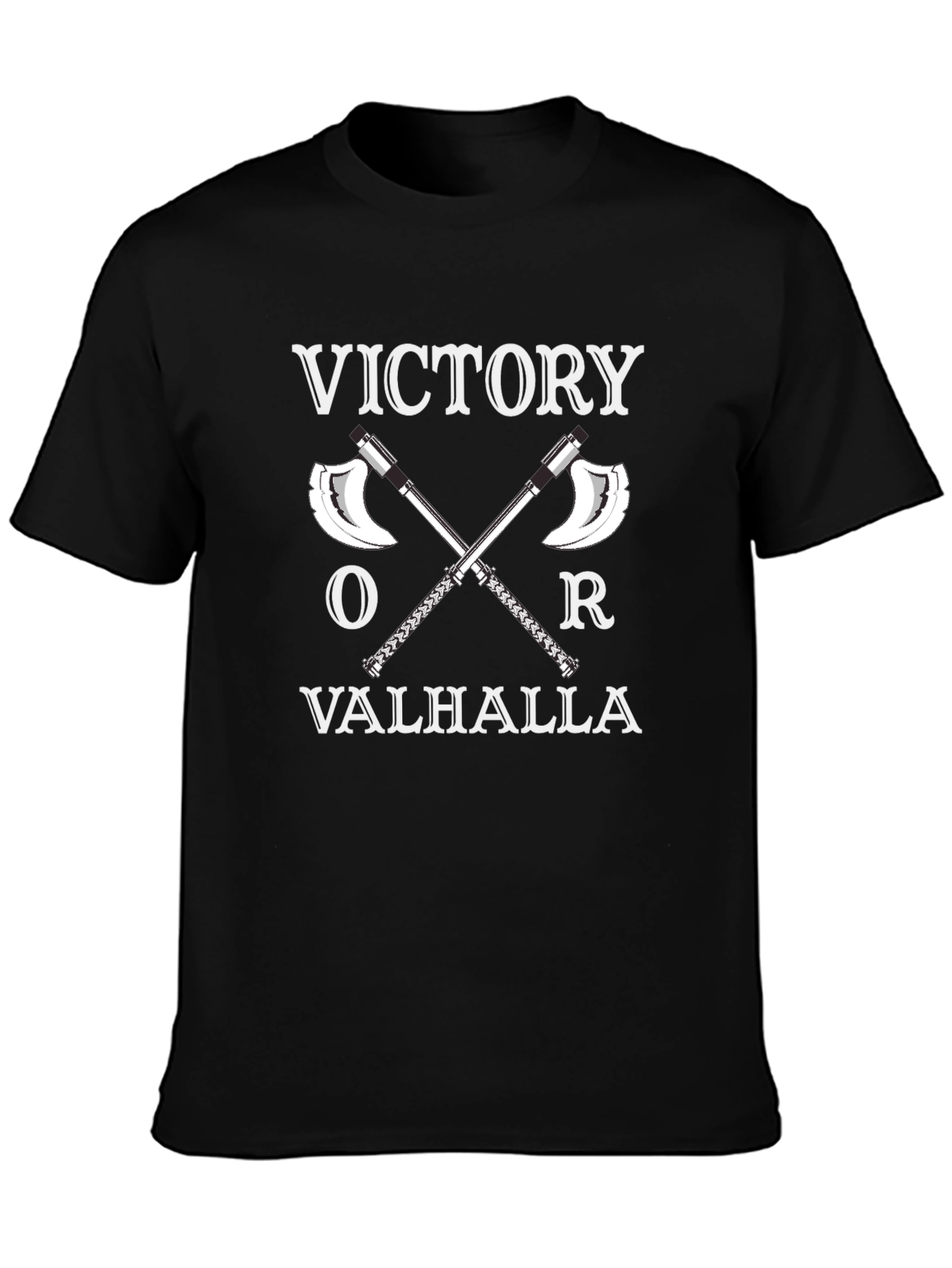 Victory or Valhalla Viking Axe T-Shirt