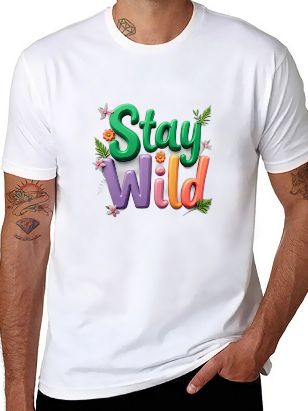 Stay Wild T-Shirt: Vibrant Graphic Tee