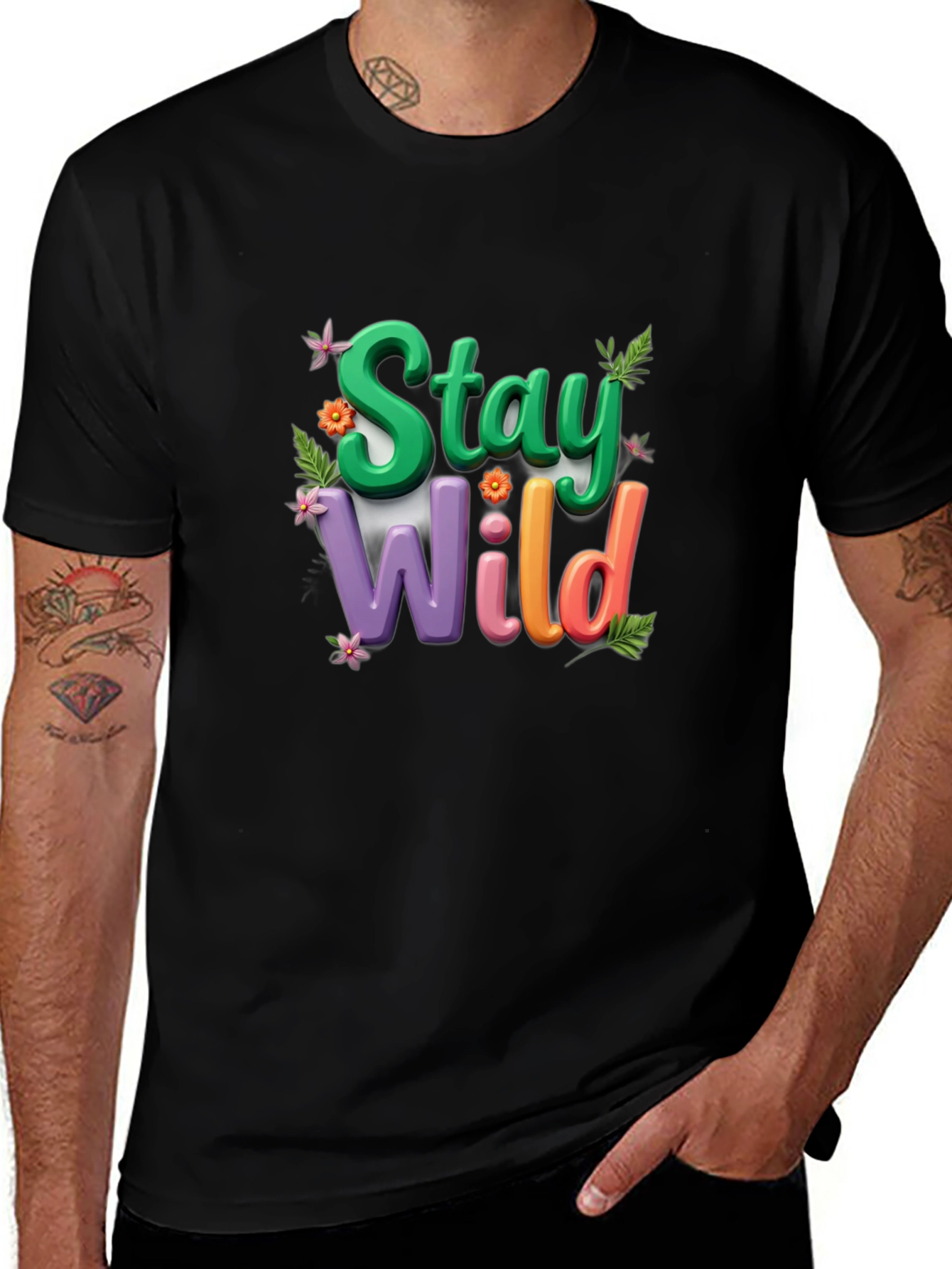 Stay Wild T-Shirt: Vibrant Graphic Tee