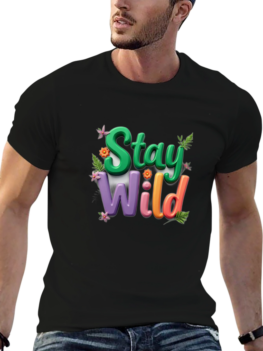 Stay Wild T-Shirt: Vibrant Graphic Tee