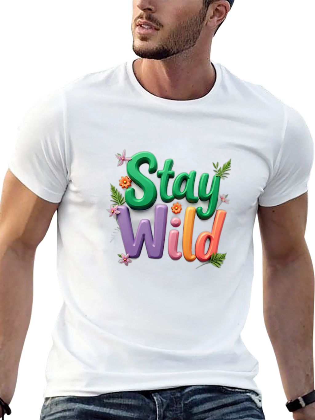 Stay Wild T-Shirt: Vibrant Graphic Tee