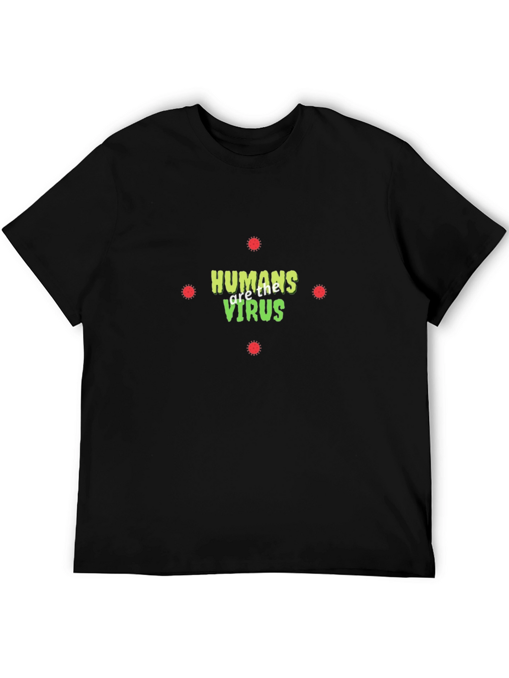 Humans are the Virus Graphic Tee - Black