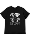 Mushroom Picker at Work Graphic Tee