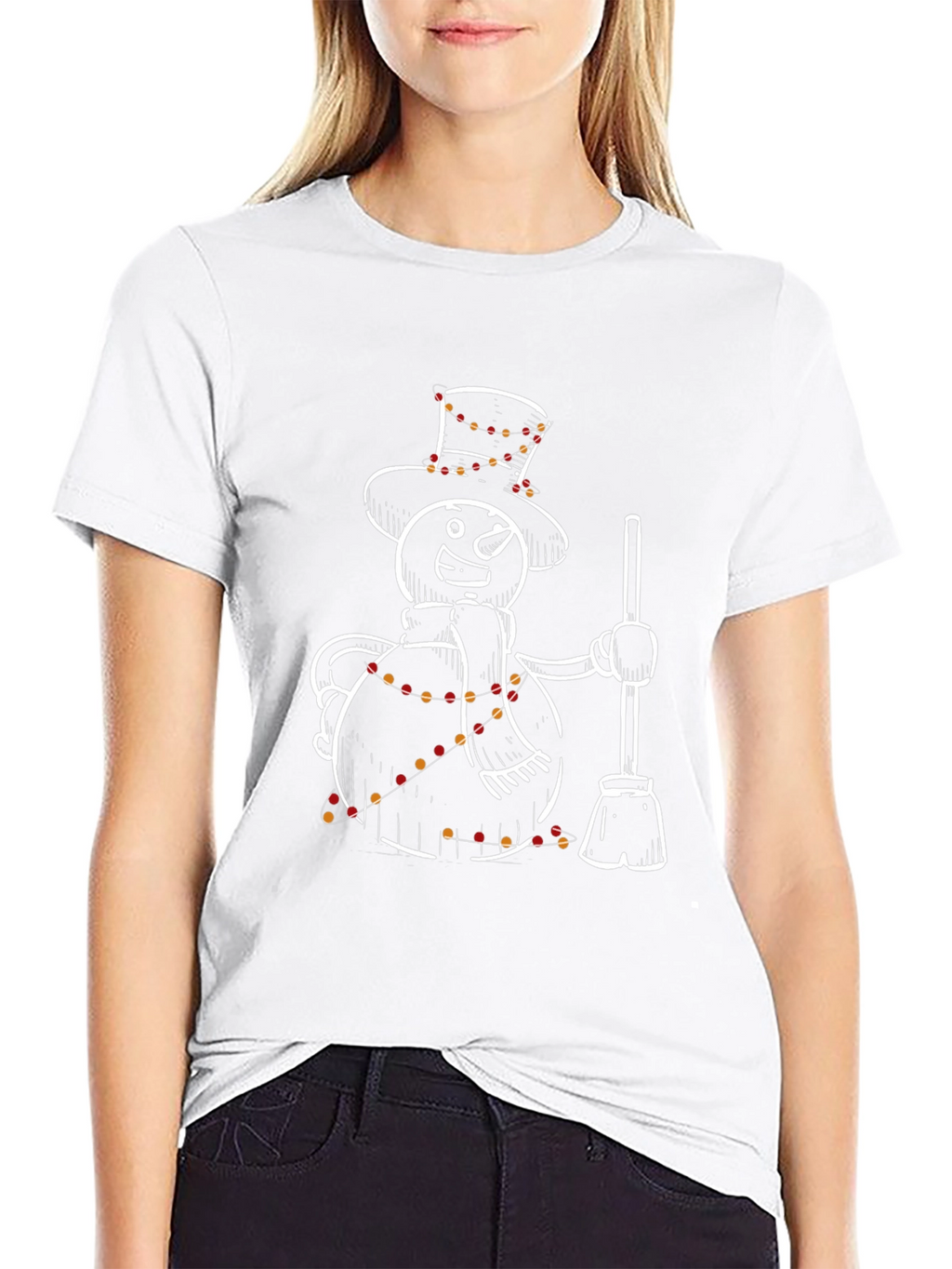 Festive Snowman T-Shirt - Holiday Cheer
