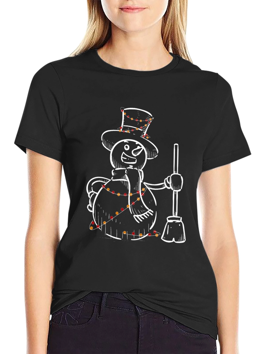 Festive Snowman T-Shirt - Holiday Cheer