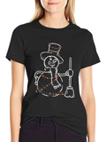 Festive Snowman T-Shirt - Holiday Cheer
