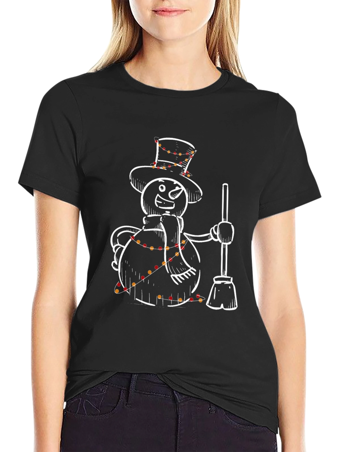 Festive Snowman T-Shirt - Holiday Cheer