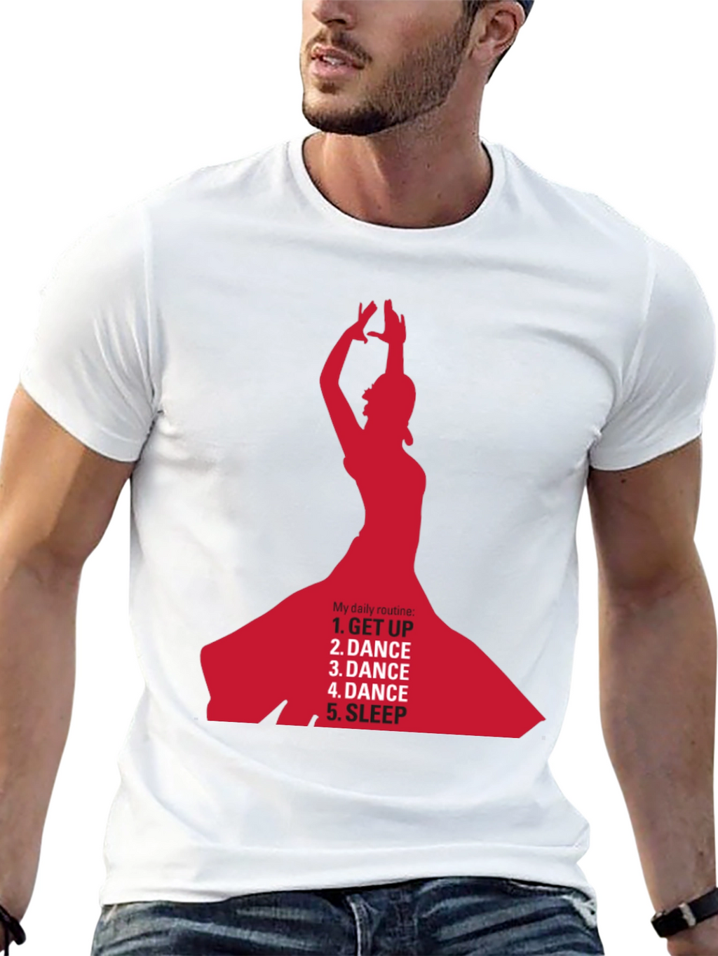 Dance Daily Routine T-Shirt - Get Up Dance Sleep