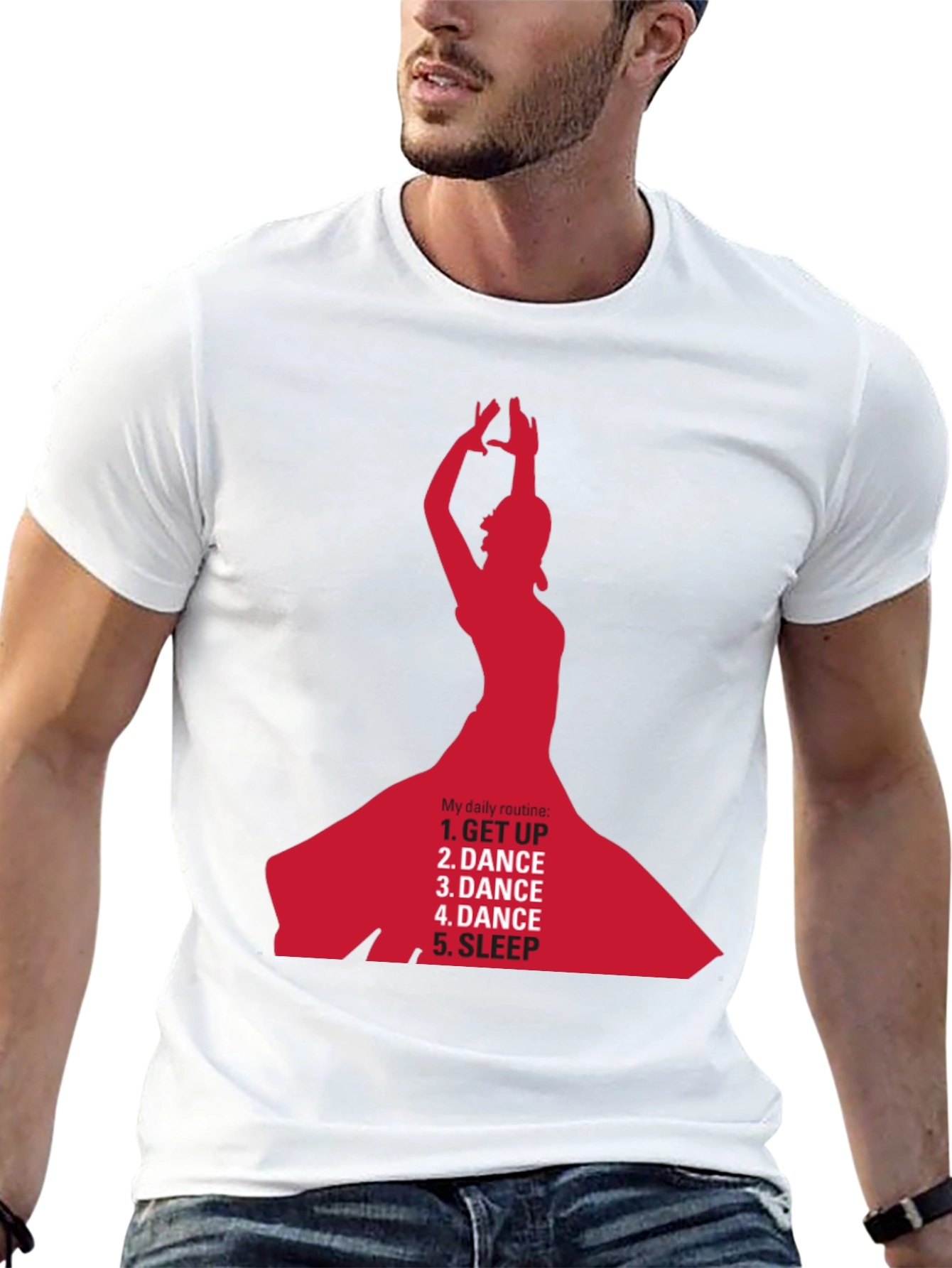 Dance Daily Routine T-Shirt - Get Up Dance Sleep