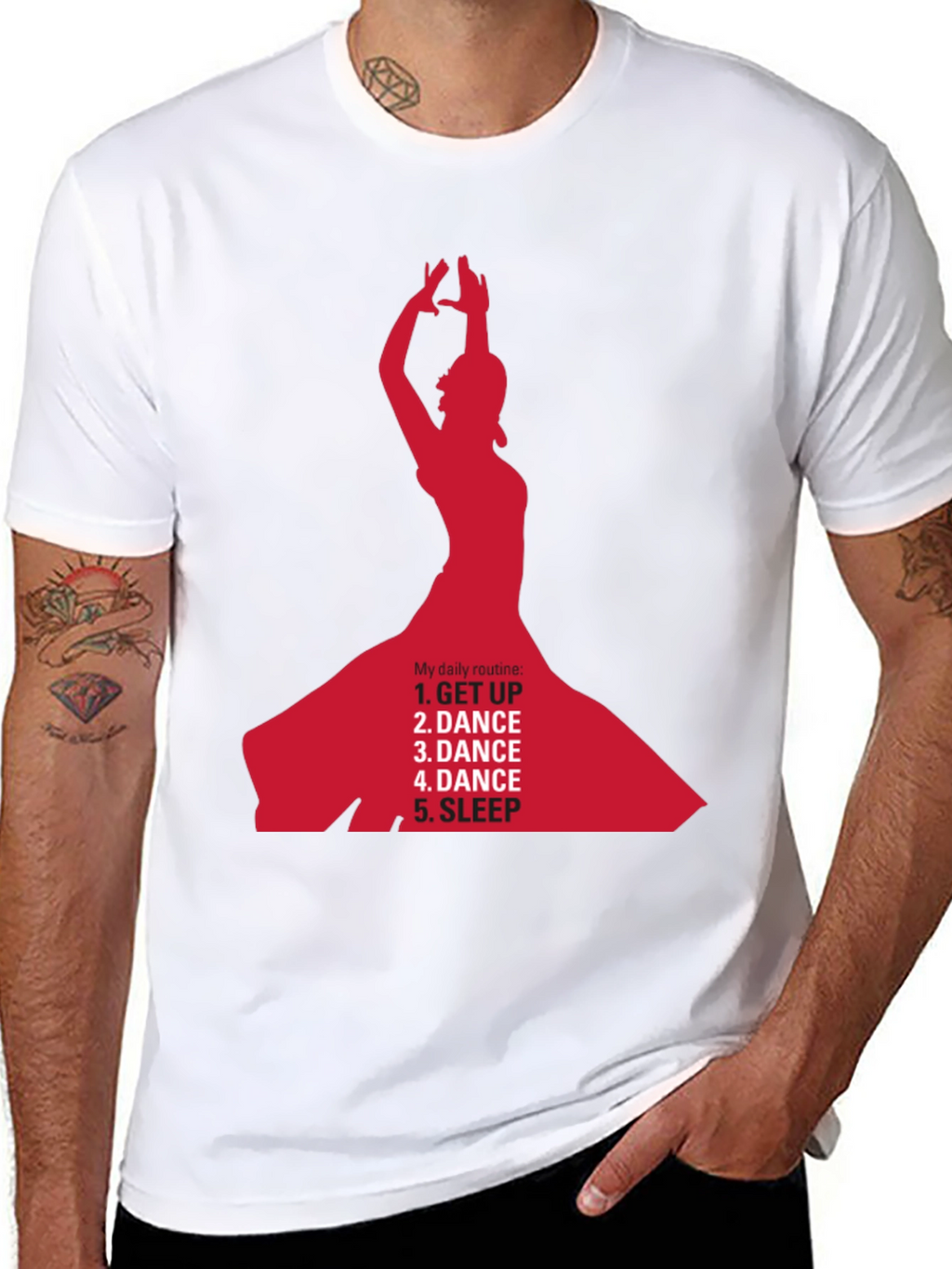 Dance Daily Routine T-Shirt - Get Up Dance Sleep