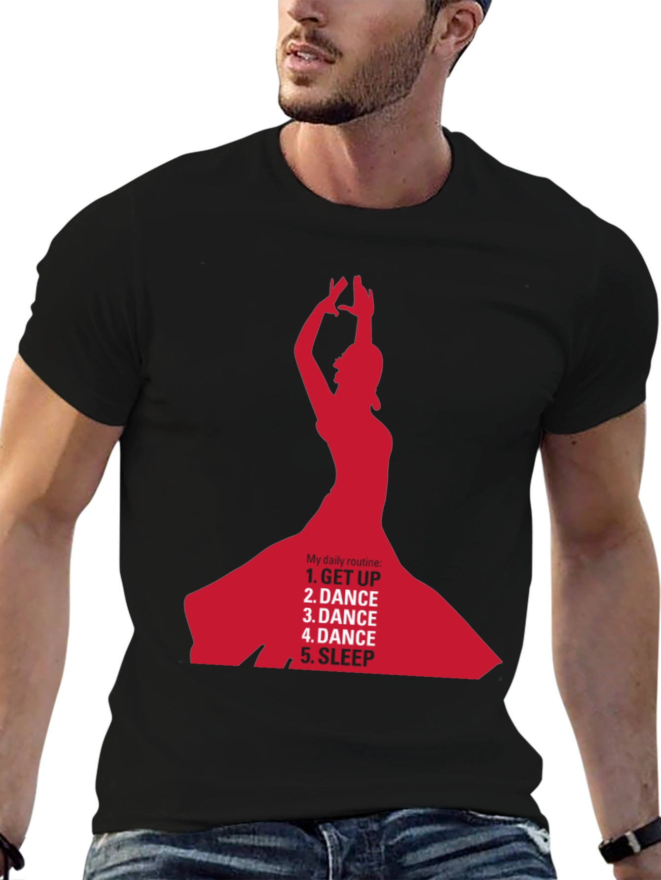 Dance Daily Routine T-Shirt - Get Up Dance Sleep