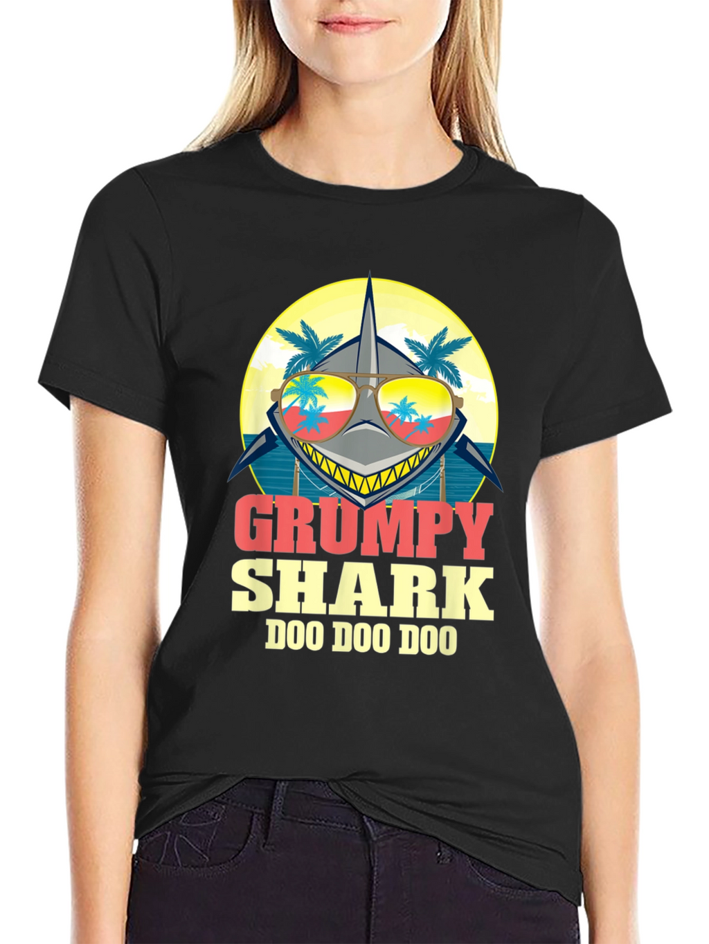 Grumpy Shark Doo Doo Doo T-Shirt