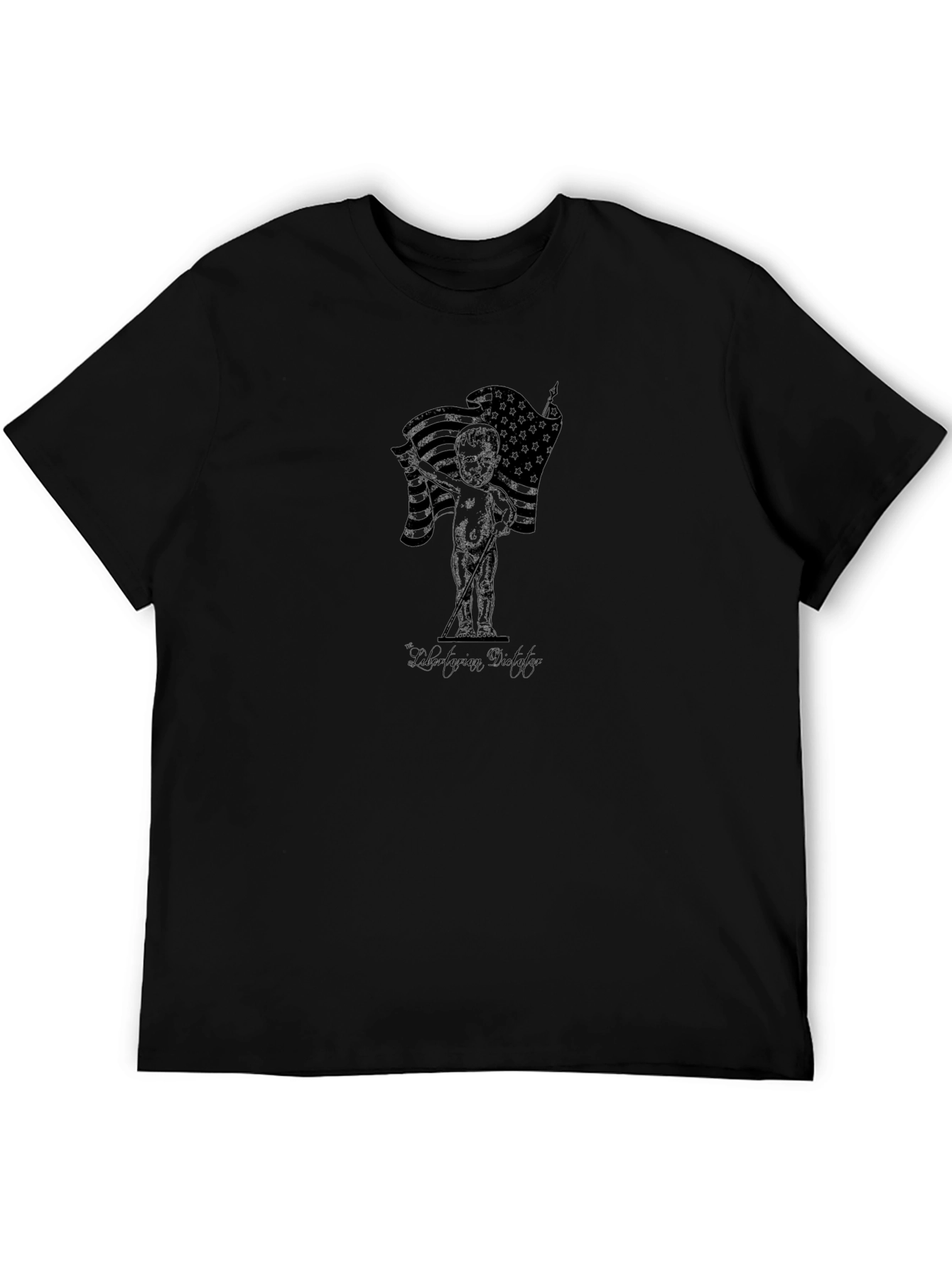 Black T-Shirt with Graphic Print