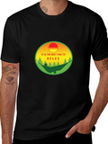 Relax Time T-Shirt: Hammock & Sunset Design