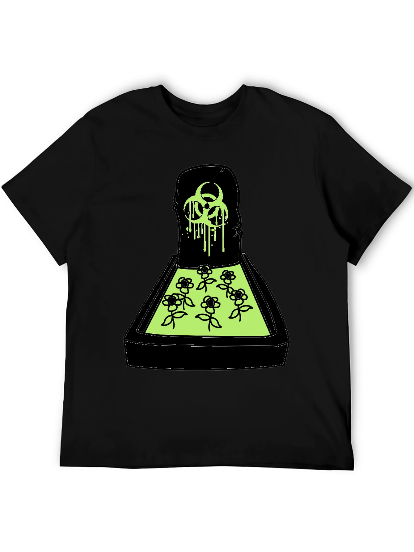 Biohazard Flower Bed Graphic T-Shirt
