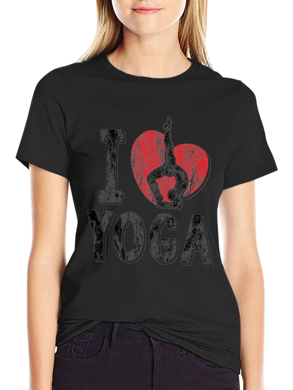 I Heart Yoga Graphic Tee - Unisex
