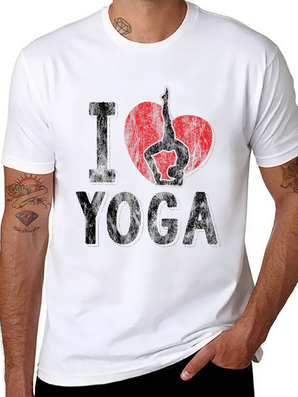 I Heart Yoga Graphic Tee - Unisex