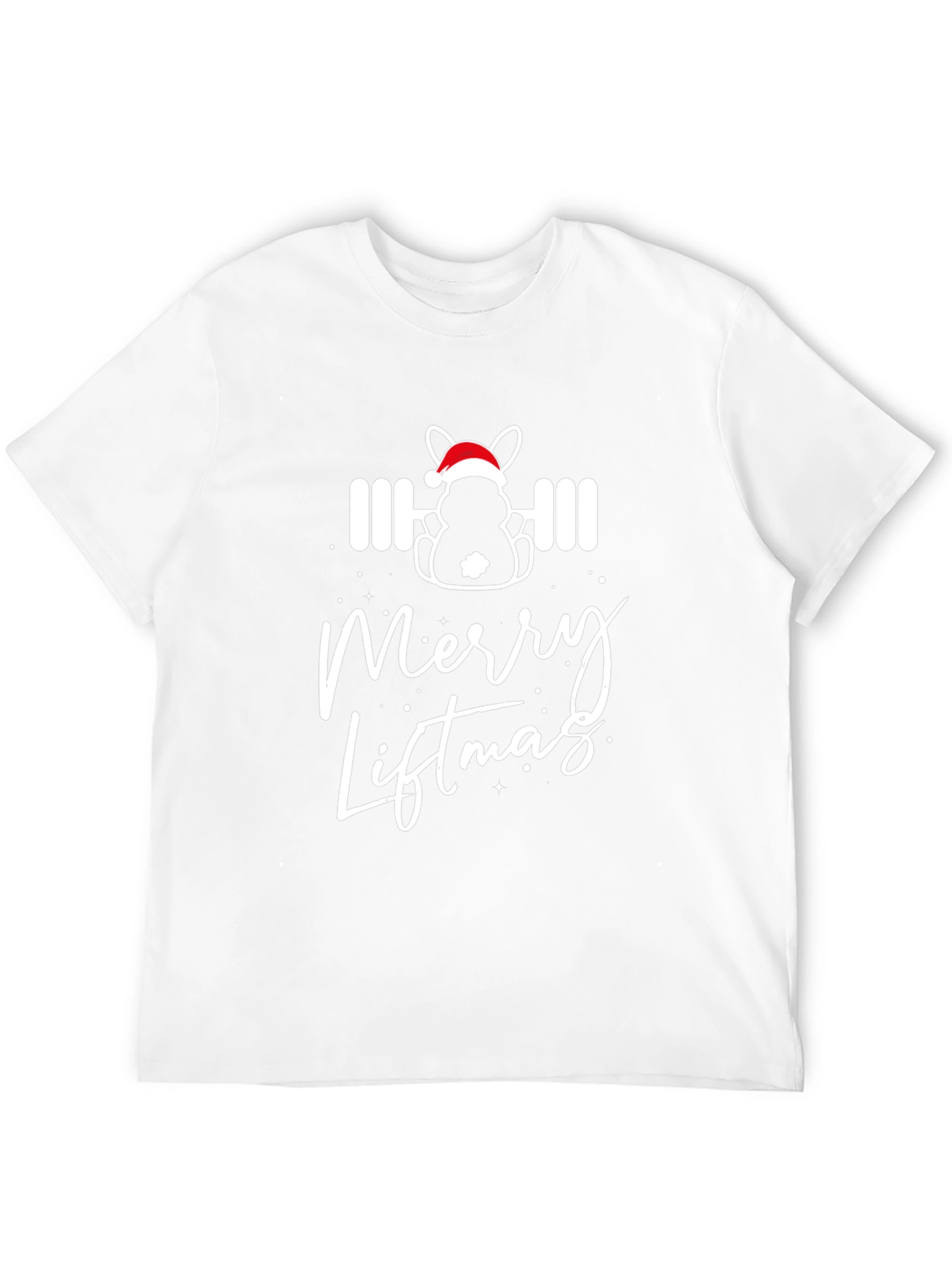 Merry Liftmas Black T-Shirt - Festive Workout Apparel