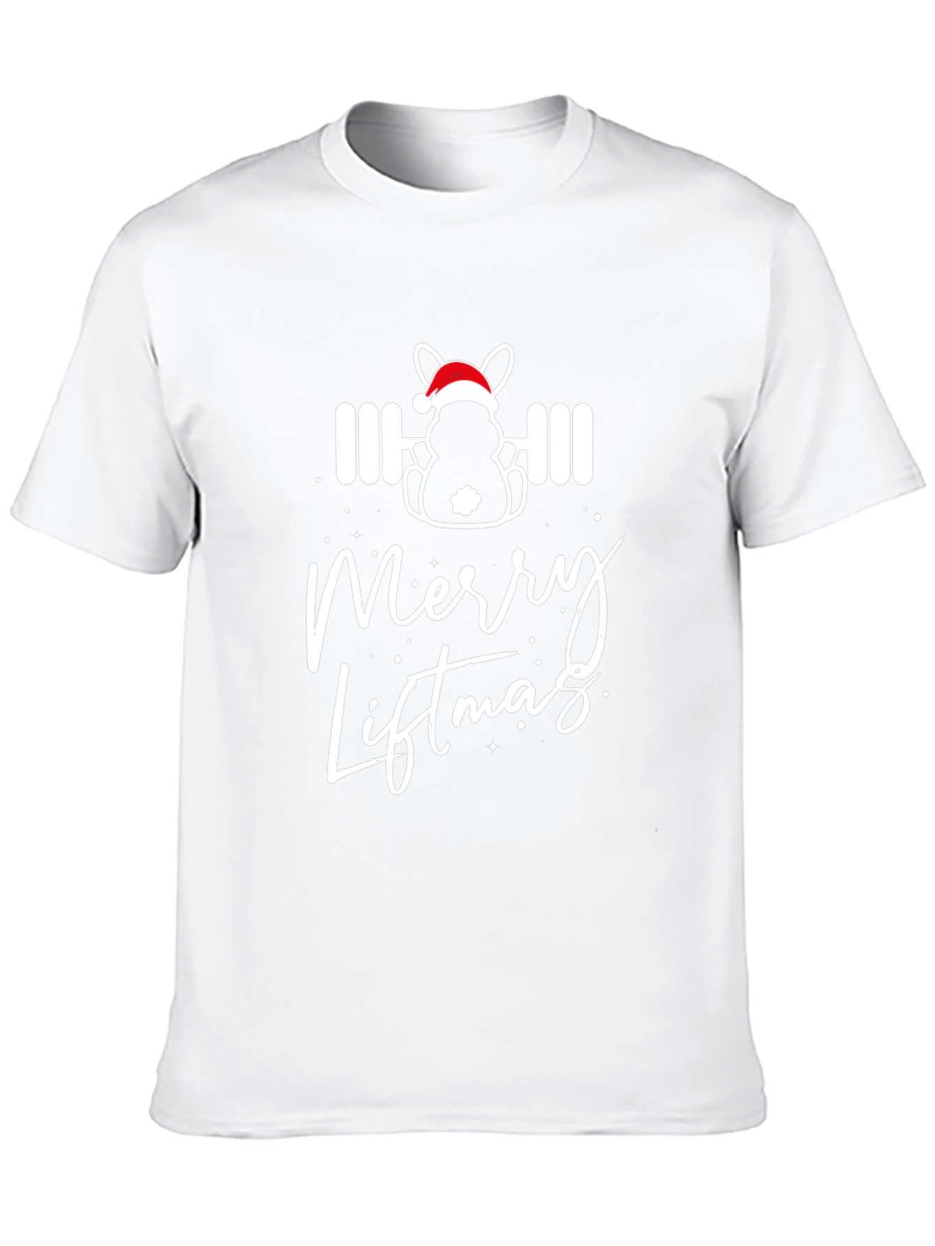 Merry Liftmas Black T-Shirt - Festive Workout Apparel