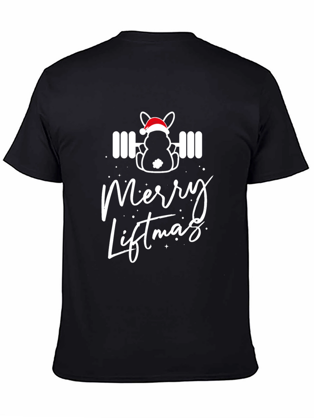 Merry Liftmas Black T-Shirt - Festive Workout Apparel