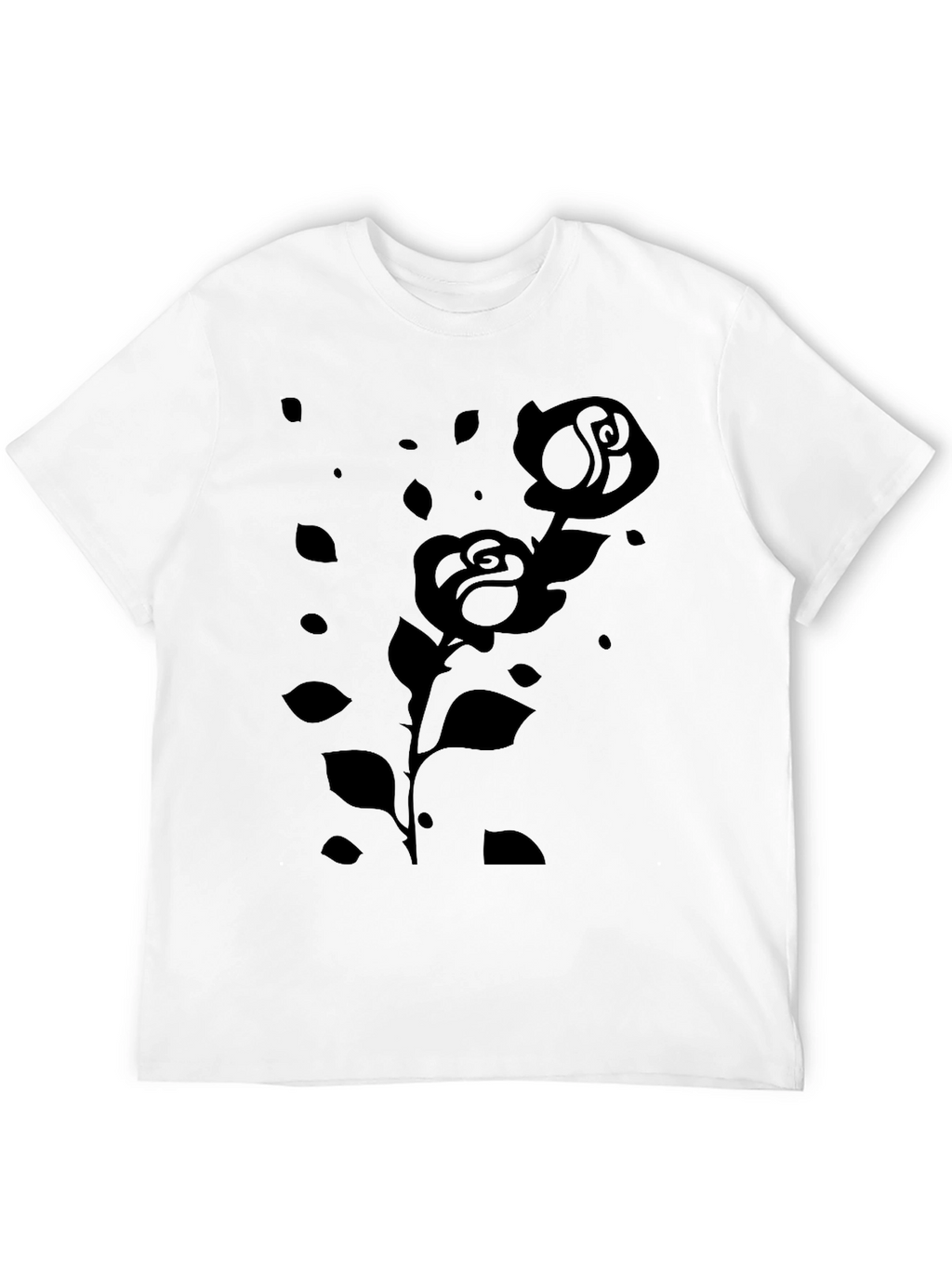Black Rose Graphic Tee - Modern & Stylish