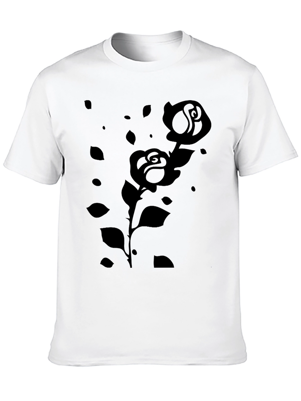 Black Rose Graphic Tee - Modern & Stylish