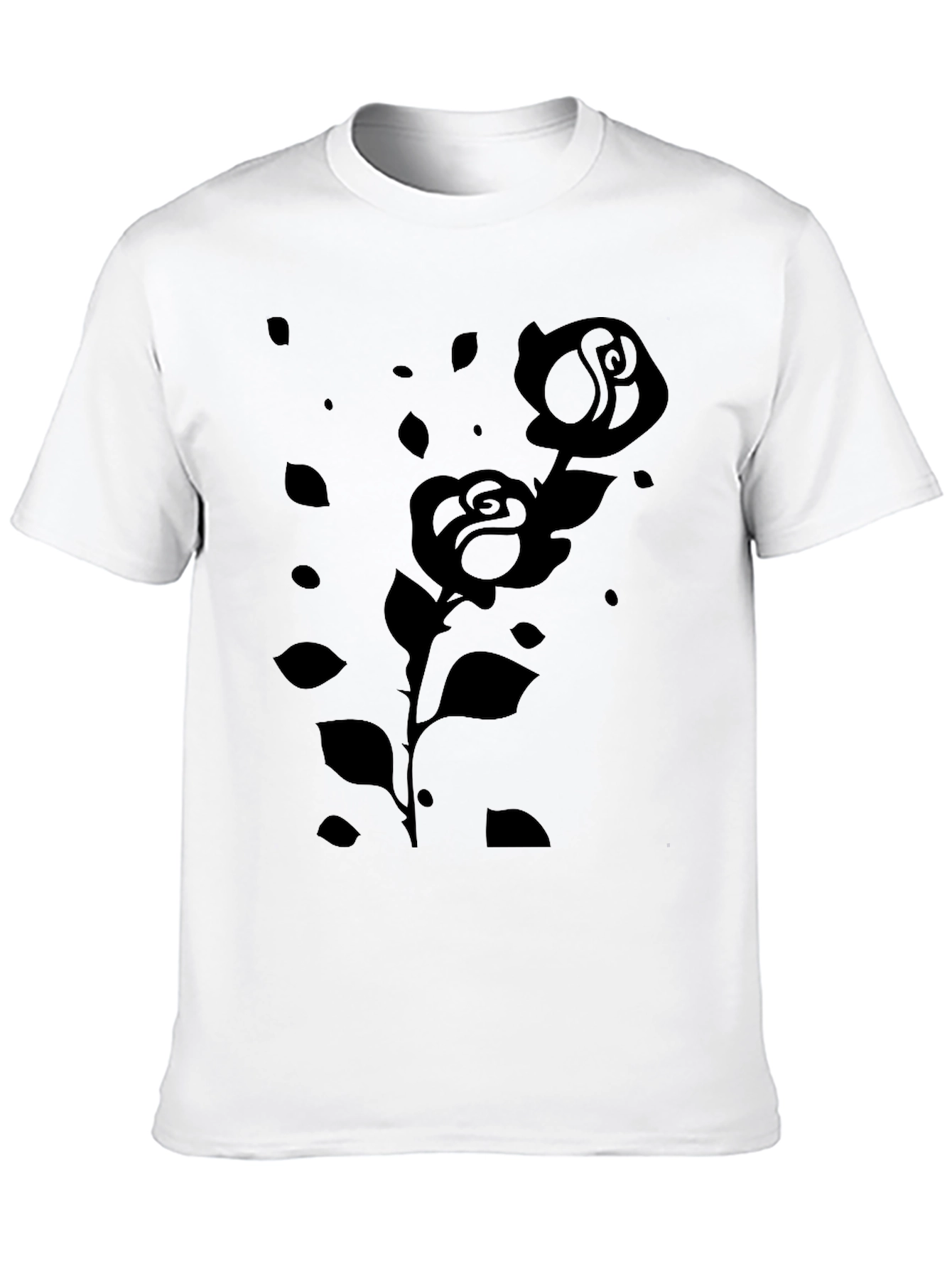 Black Rose Graphic Tee - Modern & Stylish
