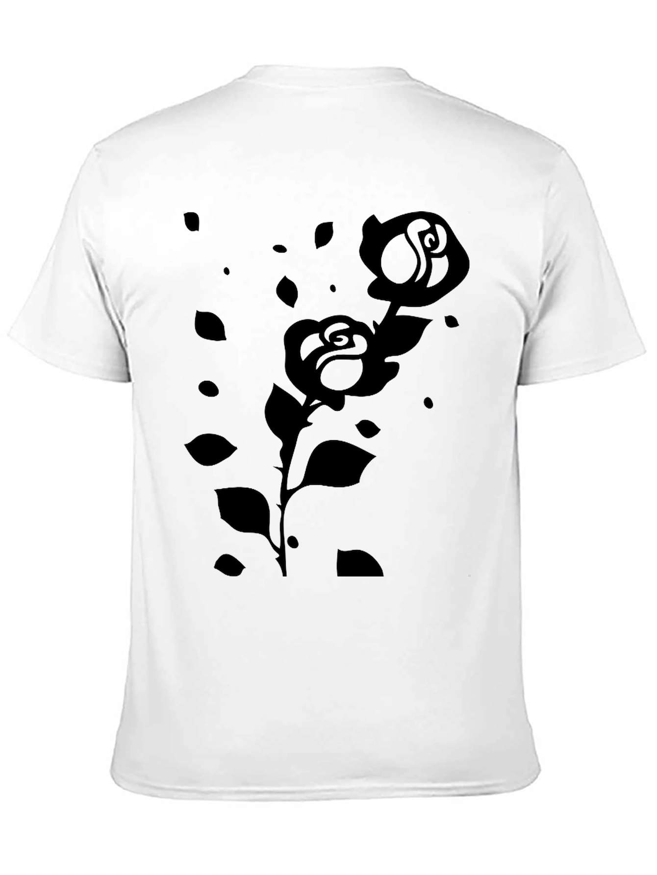 Black Rose Graphic Tee - Modern & Stylish