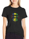 Retro Cassette Tape Graphic Tee - Black Cotton Shirt