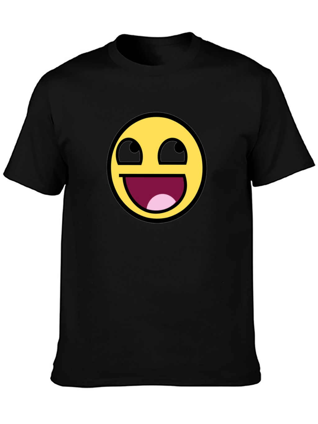 Epic Face Emoji Black T-Shirt - Hilarious Graphic Tee
