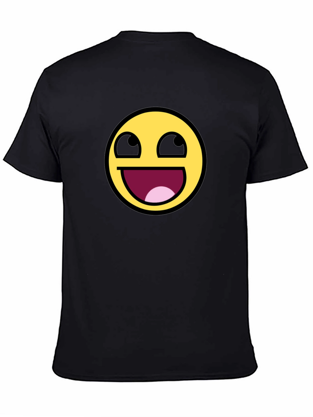 Epic Face Emoji Black T-Shirt - Hilarious Graphic Tee