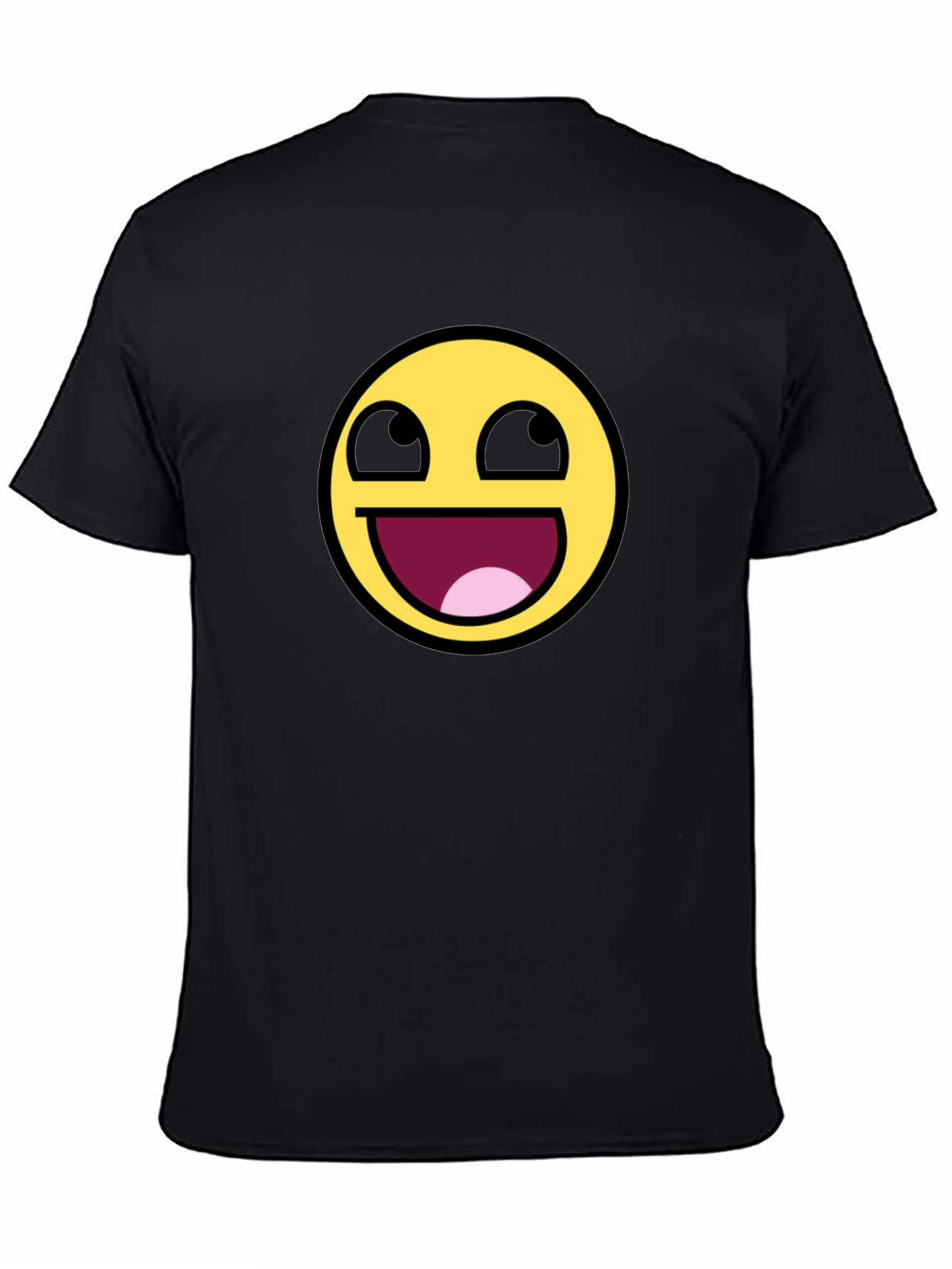 Epic Face Emoji Black T-Shirt - Hilarious Graphic Tee