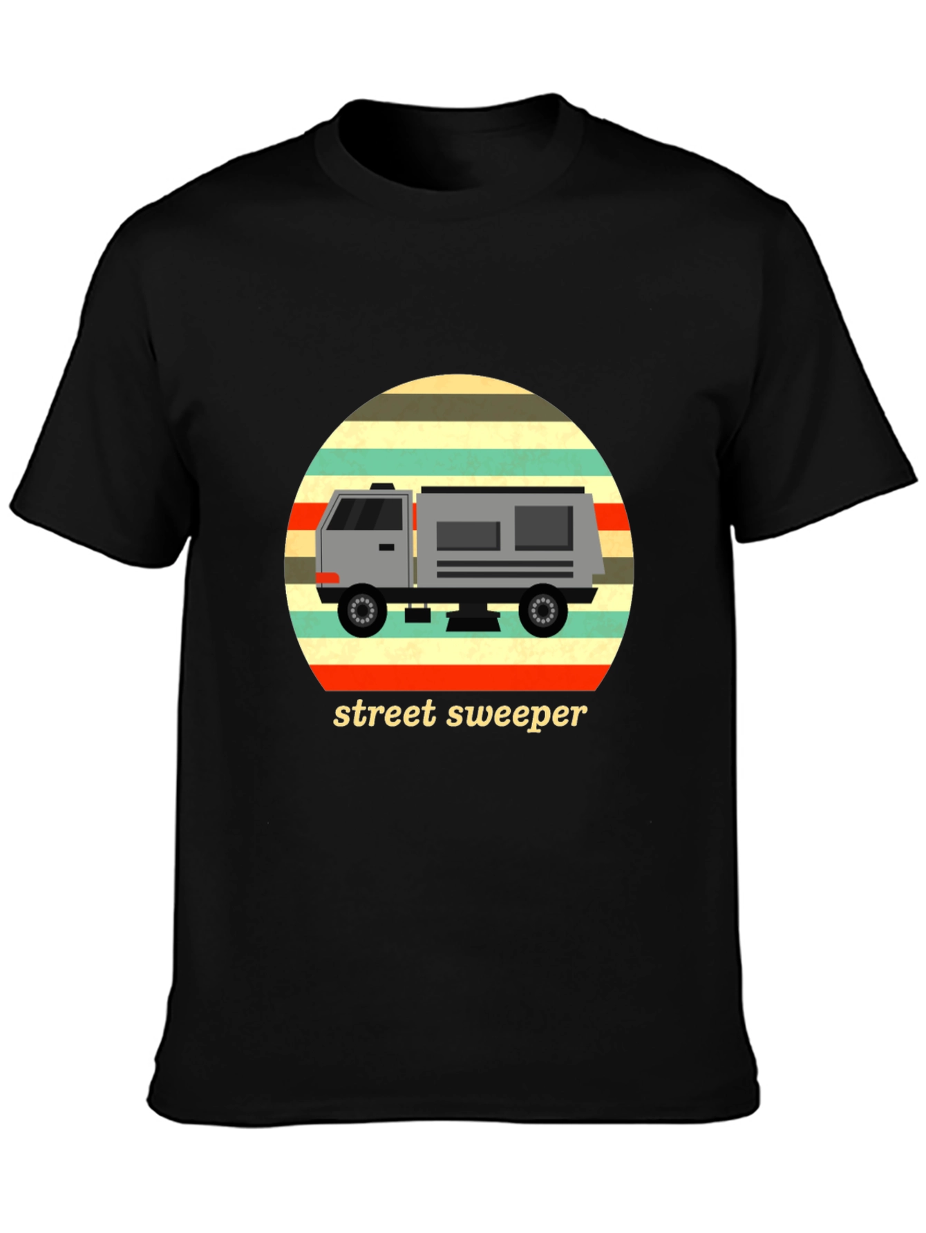 Retro Street Sweeper Truck T-Shirt