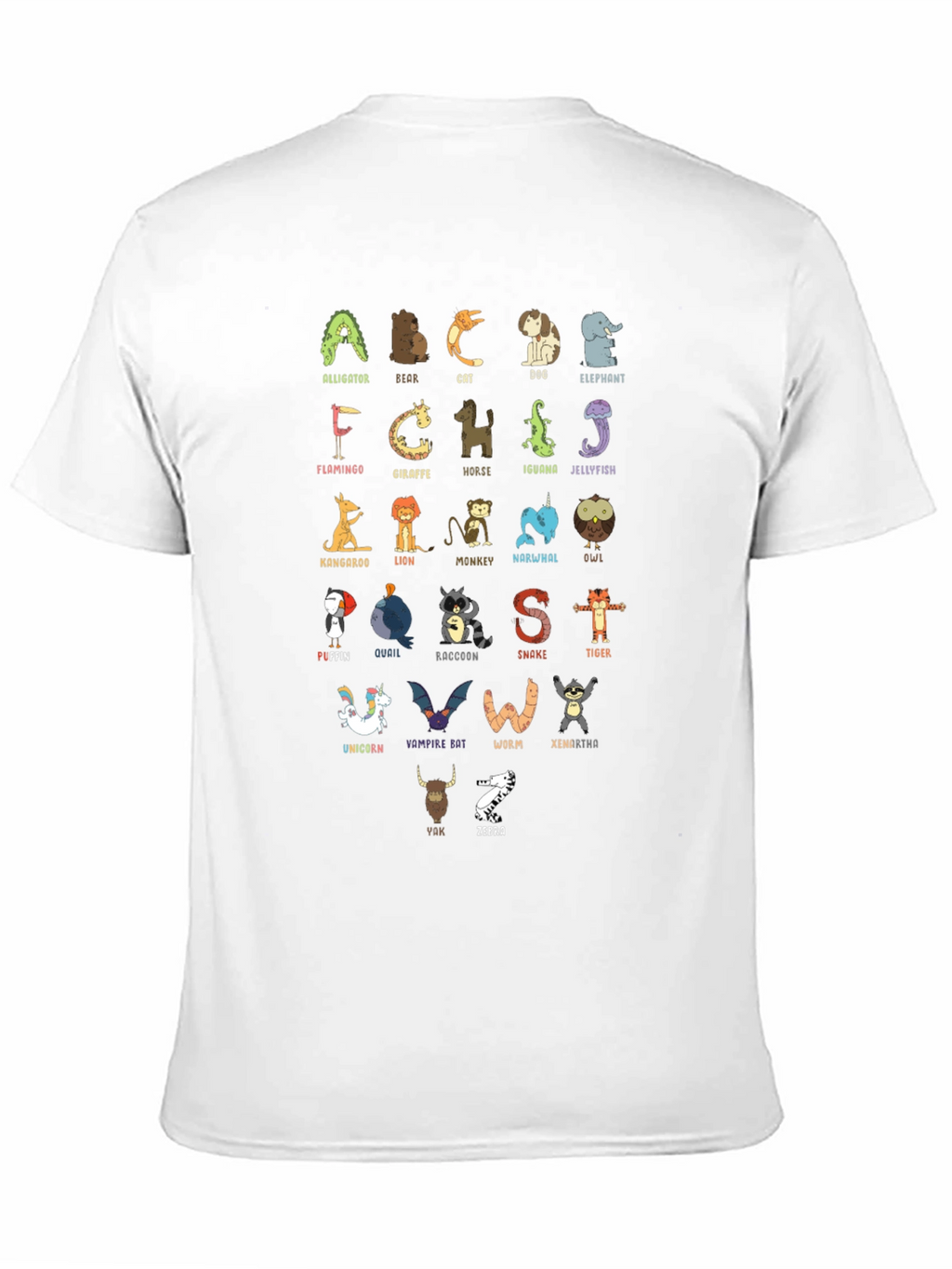 Animal Alphabet T-Shirt - Educational & Fun!