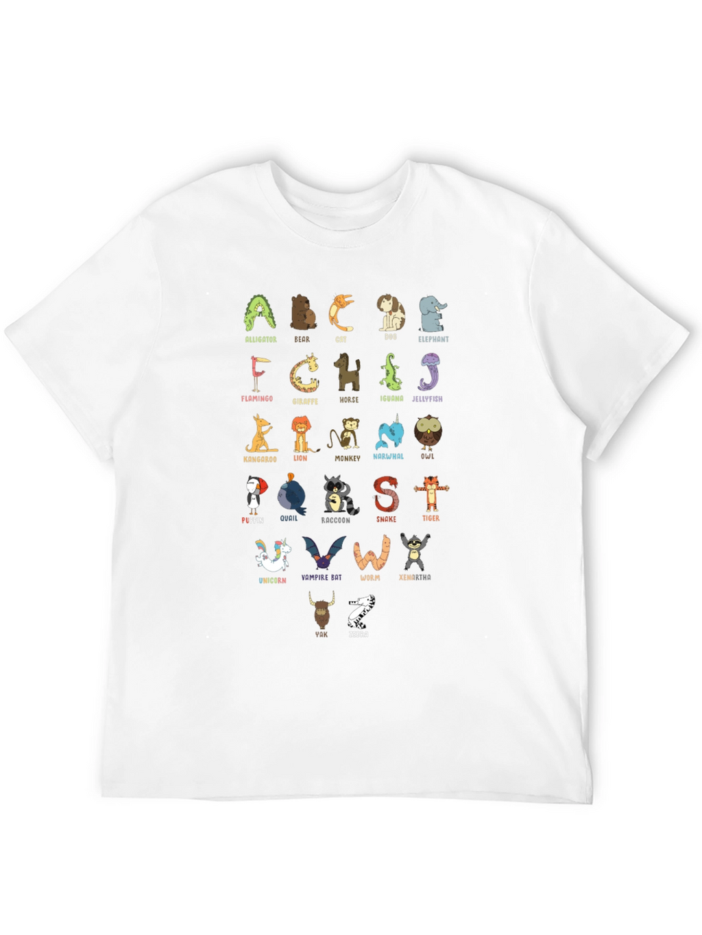 Animal Alphabet T-Shirt - Educational & Fun!