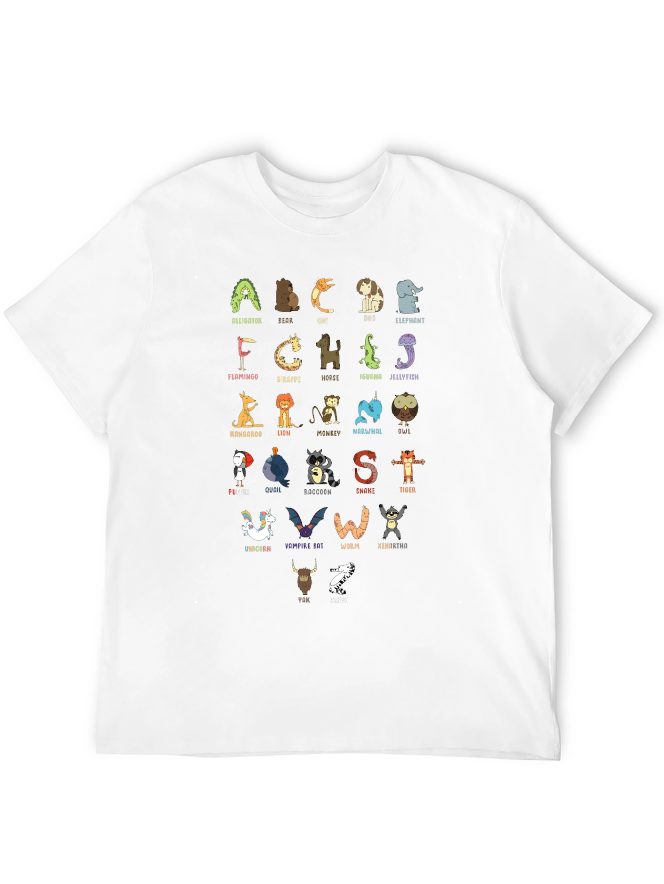 Animal Alphabet T-Shirt - Educational & Fun!