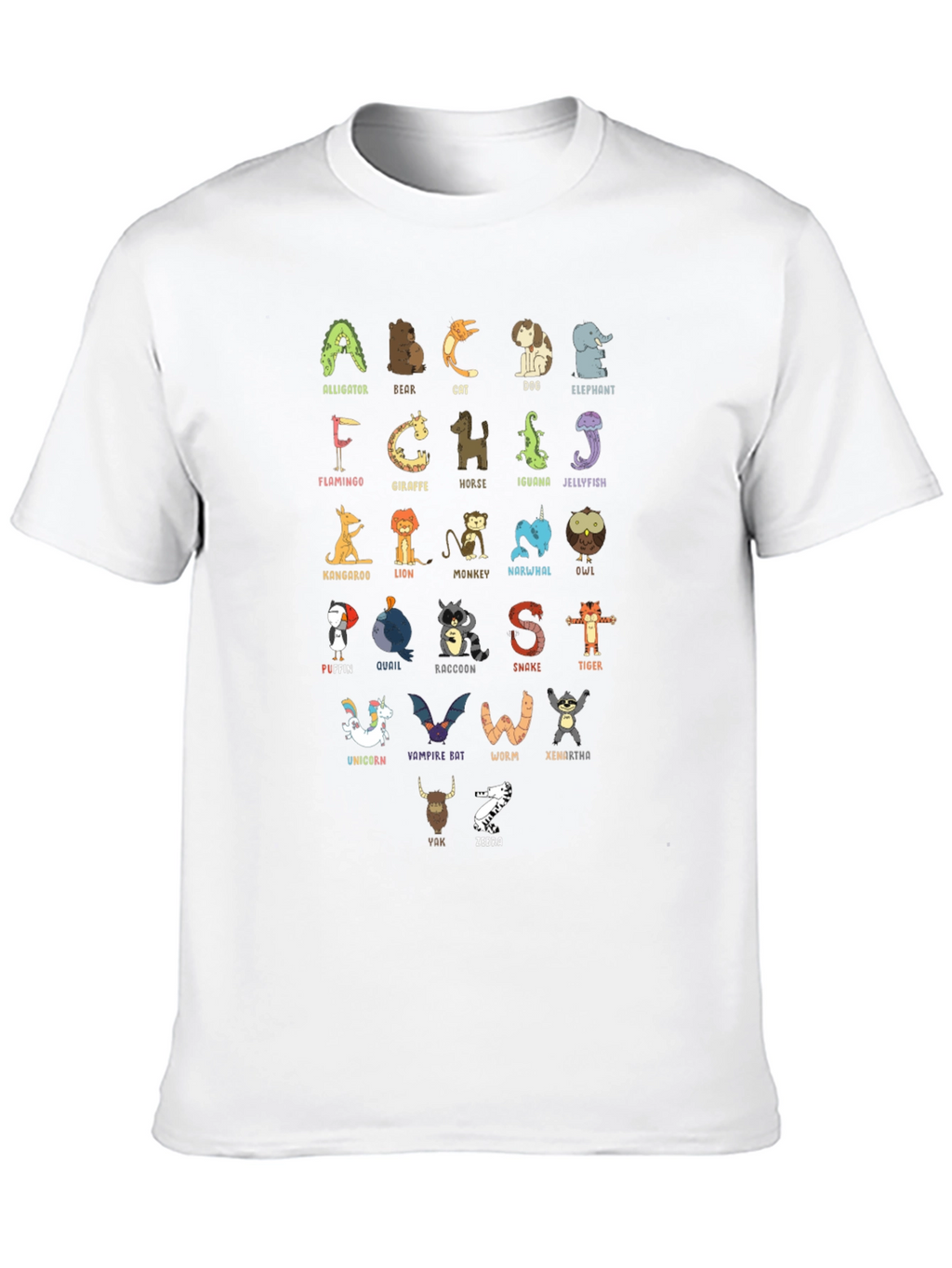 Animal Alphabet T-Shirt - Educational & Fun!