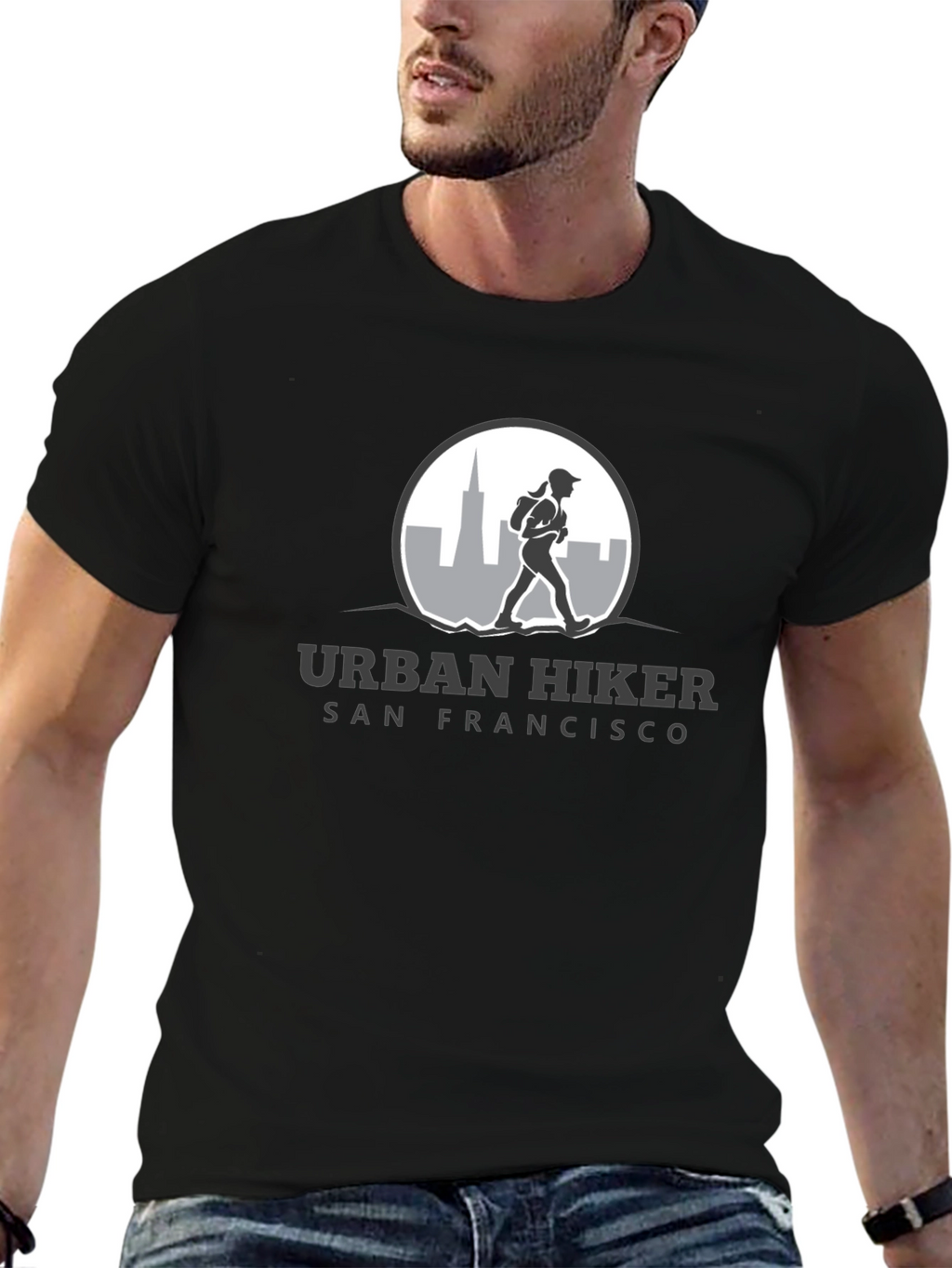 Urban Hiker San Francisco Black T-Shirt
