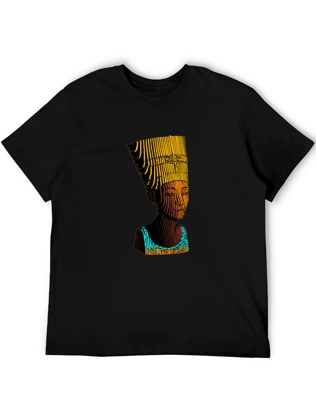 Nefertiti Graphic Print Black T-Shirt