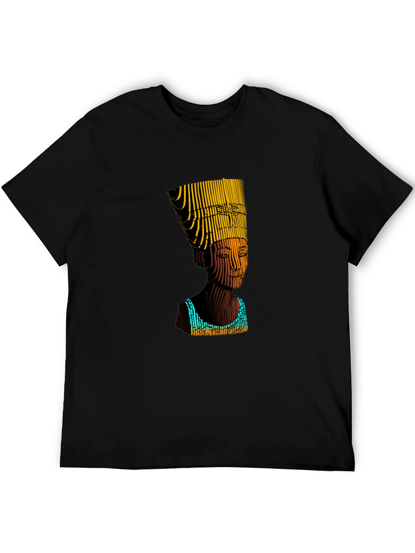 Nefertiti Graphic Print Black T-Shirt