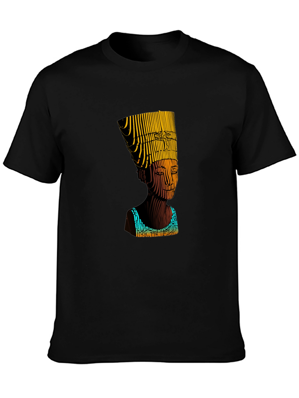 Nefertiti Graphic Print Black T-Shirt
