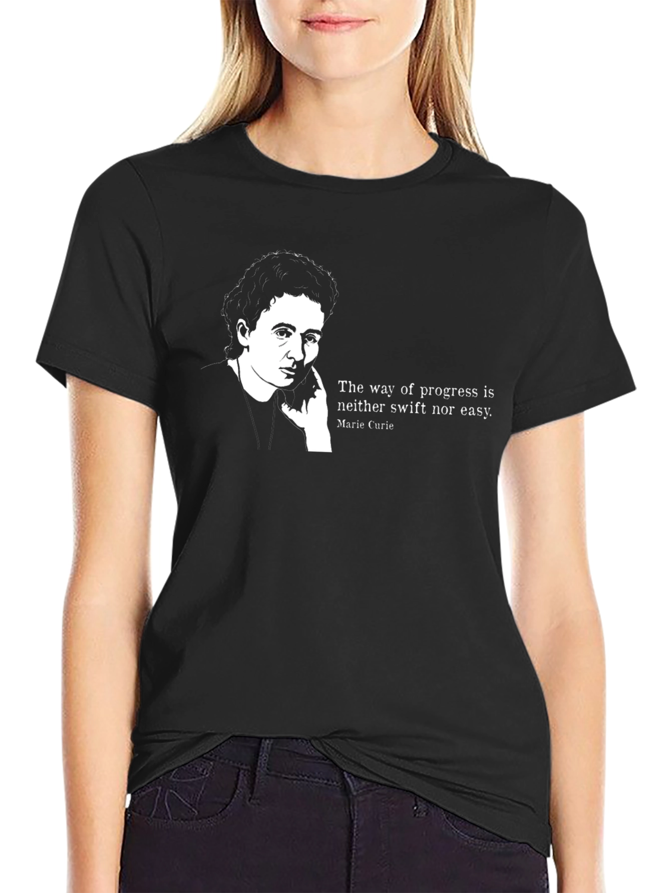 Marie Curie Quote Graphic T-Shirt