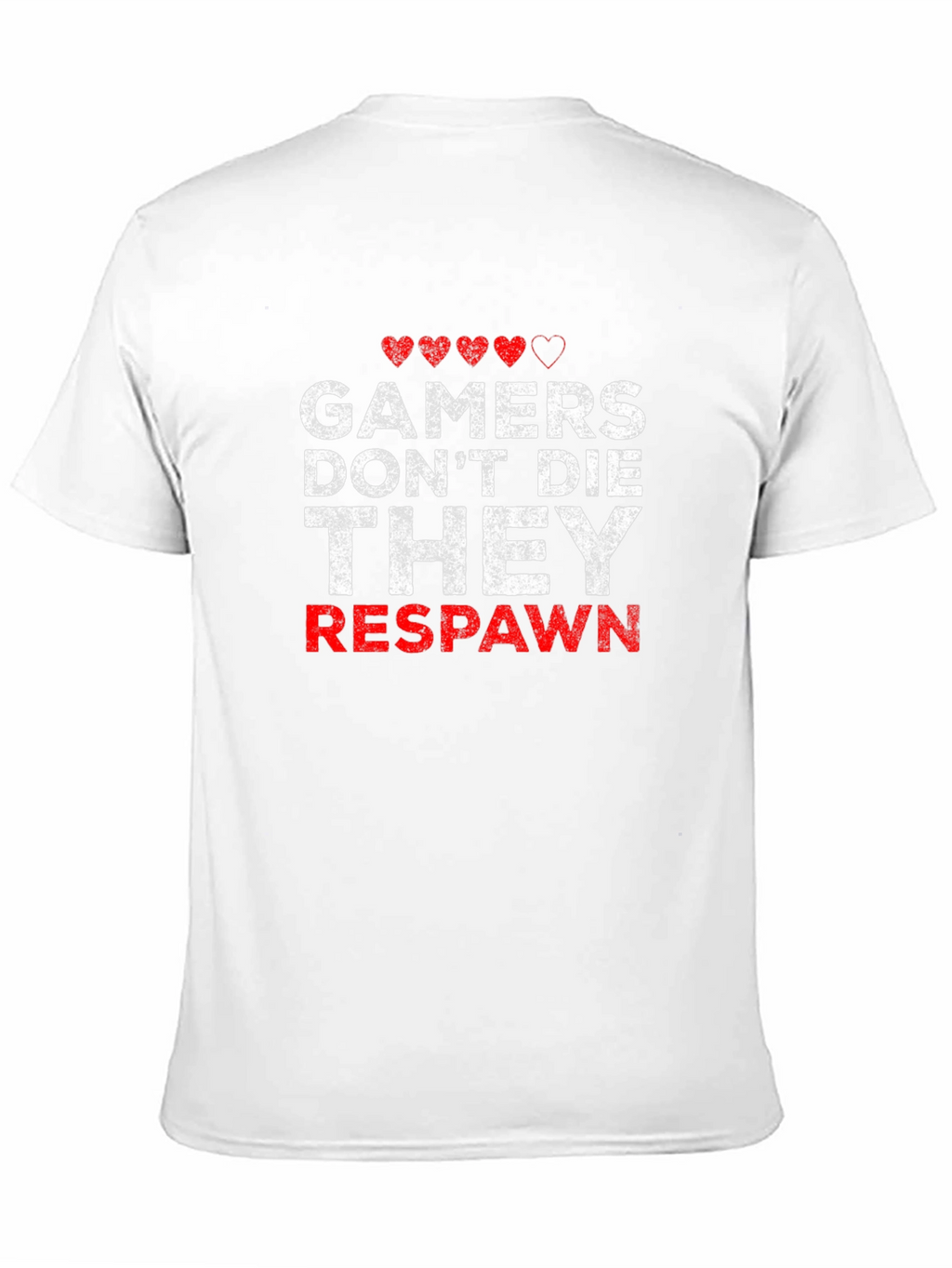 Gamers Dont Die They Respawn - Black T-shirt