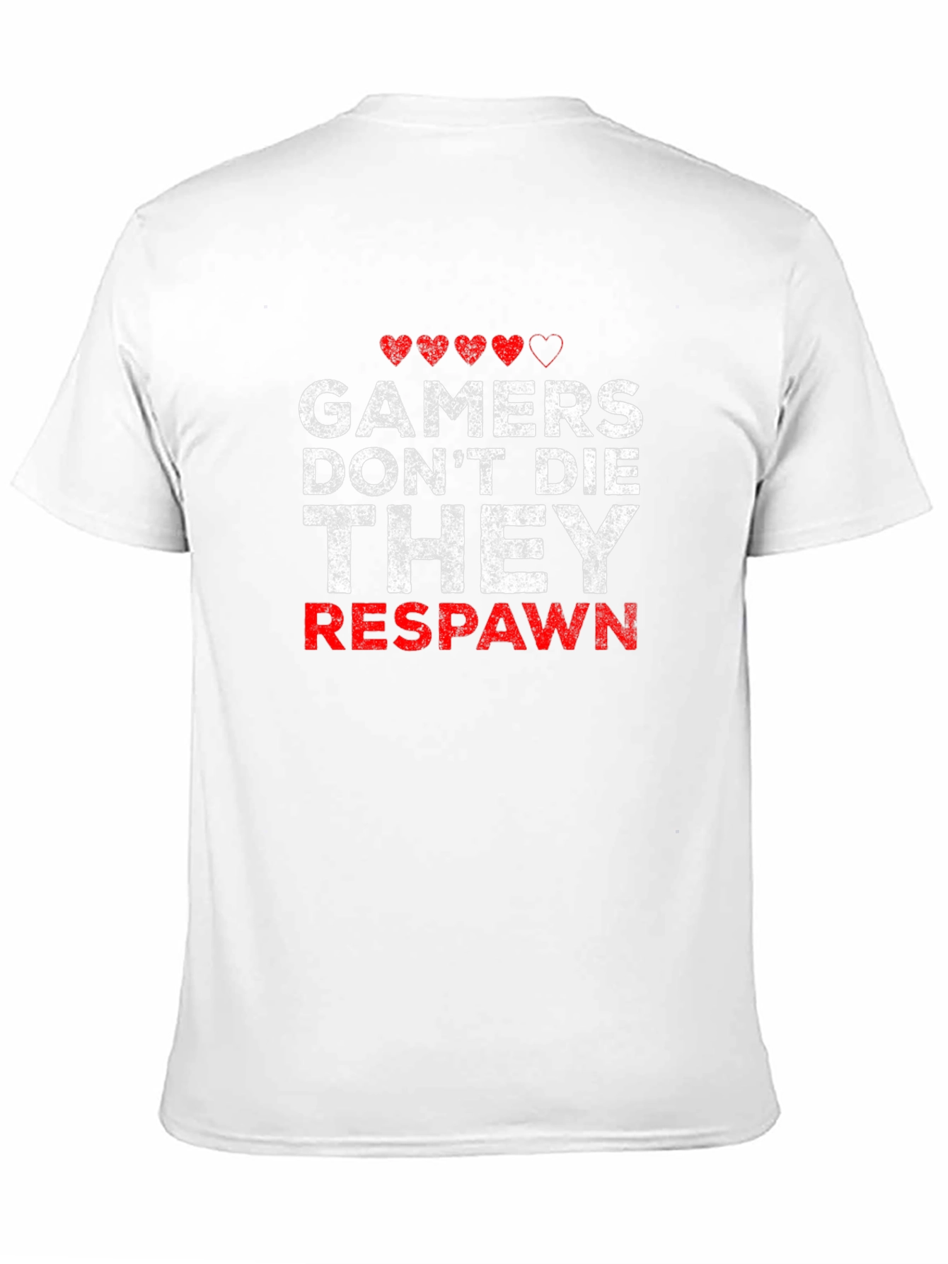 Gamers Dont Die They Respawn - Black T-shirt